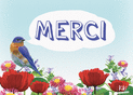 Chant de gratitude avec un oiseau color&eacute;